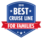 2018 Best Cruise Line for Families award logo
