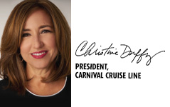 carnival cruise line president christine duffy