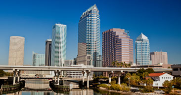 view of  tampa skyline